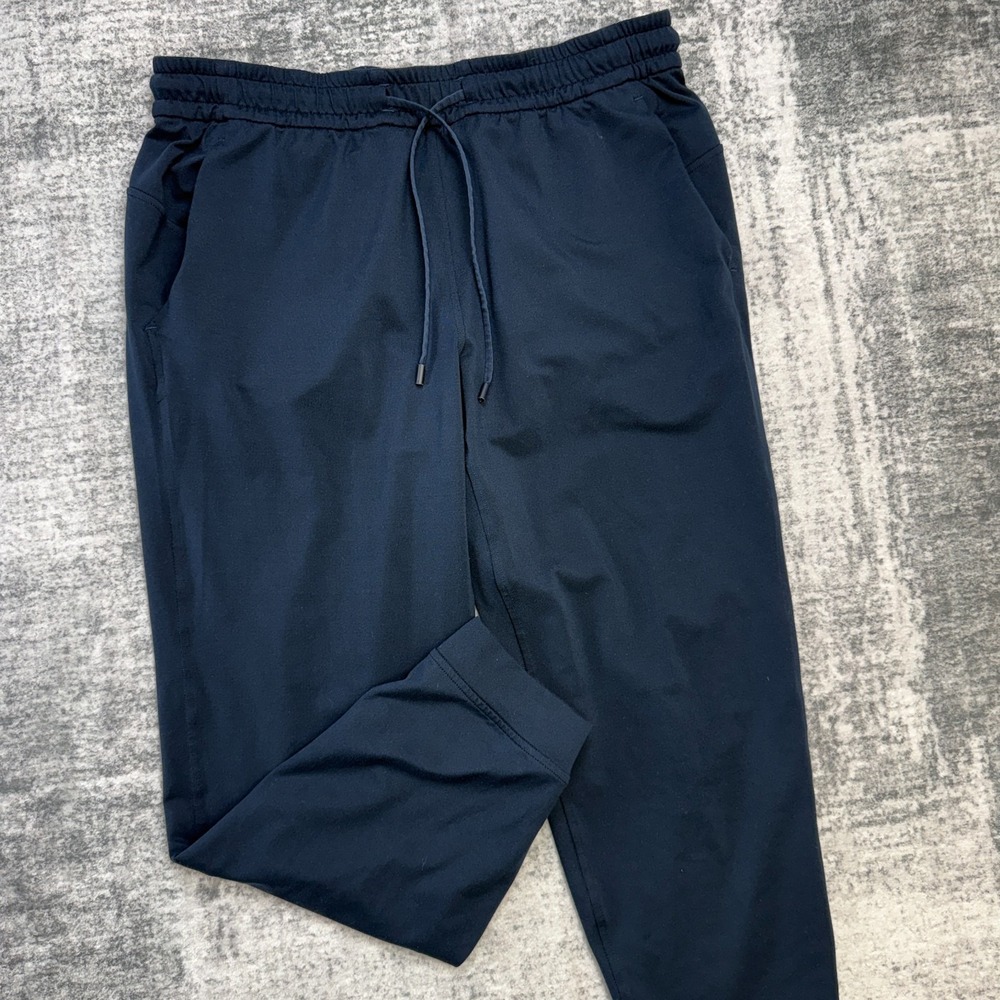 Lululemon Soft Jersey Jogger Womens 8 Navy Blue Classic Fit Mid Rise Yoga Lounge